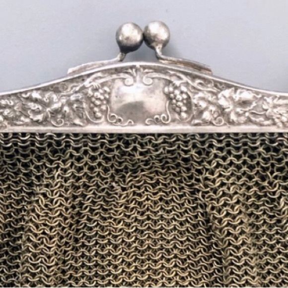 Antique Mesh Chatelaine or Evening Purse - Victorian/Edwardian Era